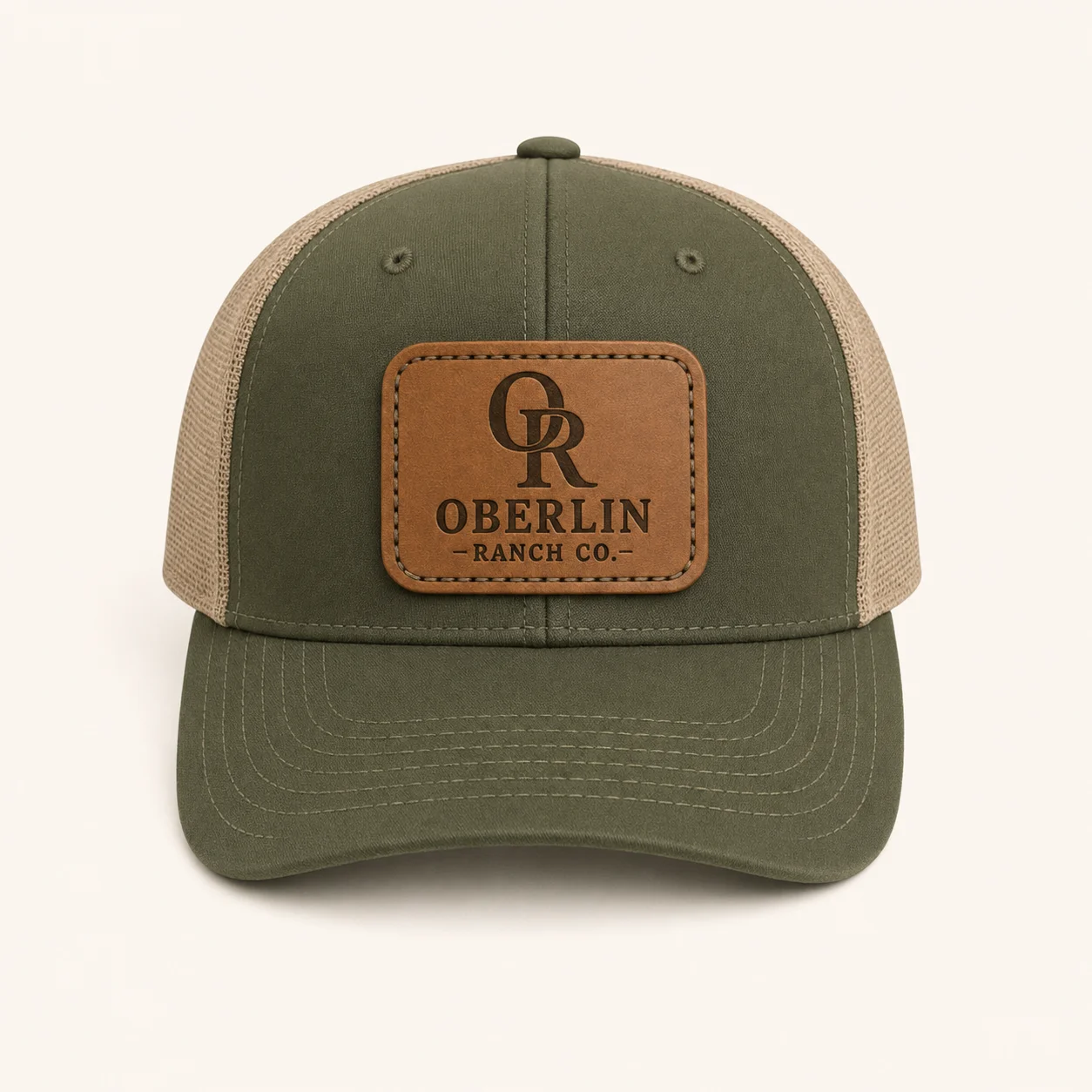 Richardson 112FP Leather Patch Hat